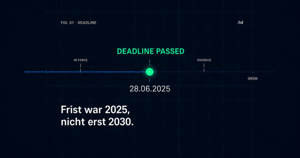 Barrierefreier Relaunch: die BFSG-Frist war der 28. Juni 2025