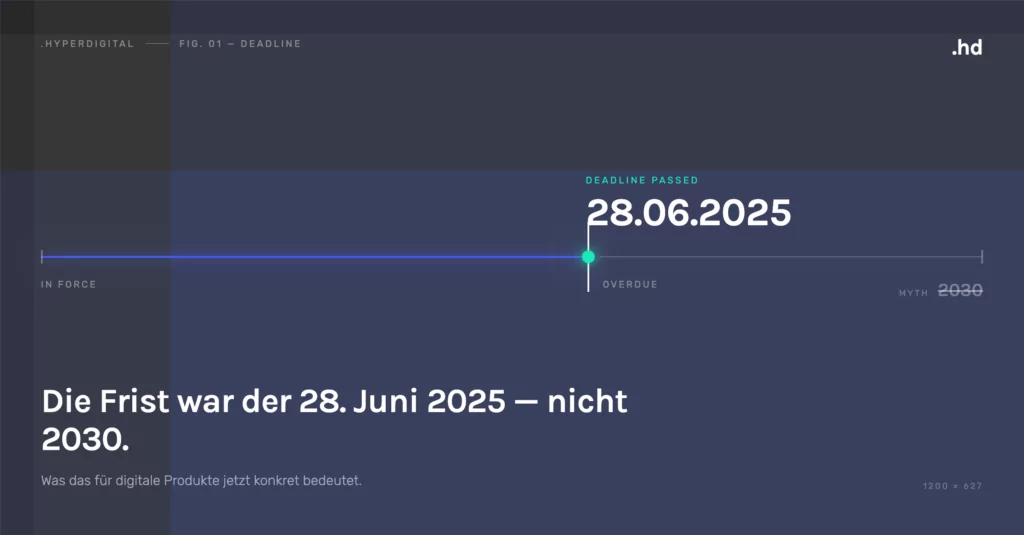 Barrierefreier Relaunch: die BFSG-Frist war der 28. Juni 2025